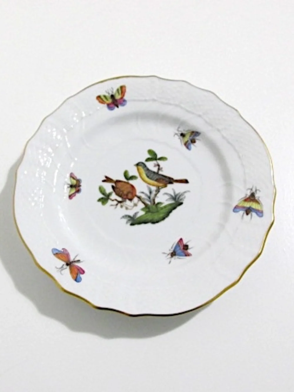 VTG Herend Porcelain Bread&Butter Plate, Rothchild Motif 7 - Picture 1 of 10